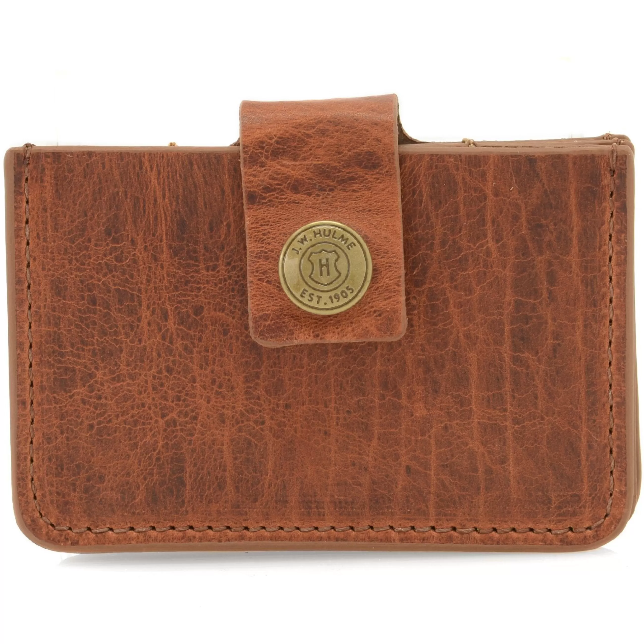 Fashion J. W. Hulme Co Card Holder Snap Wallet Whiskey Bison