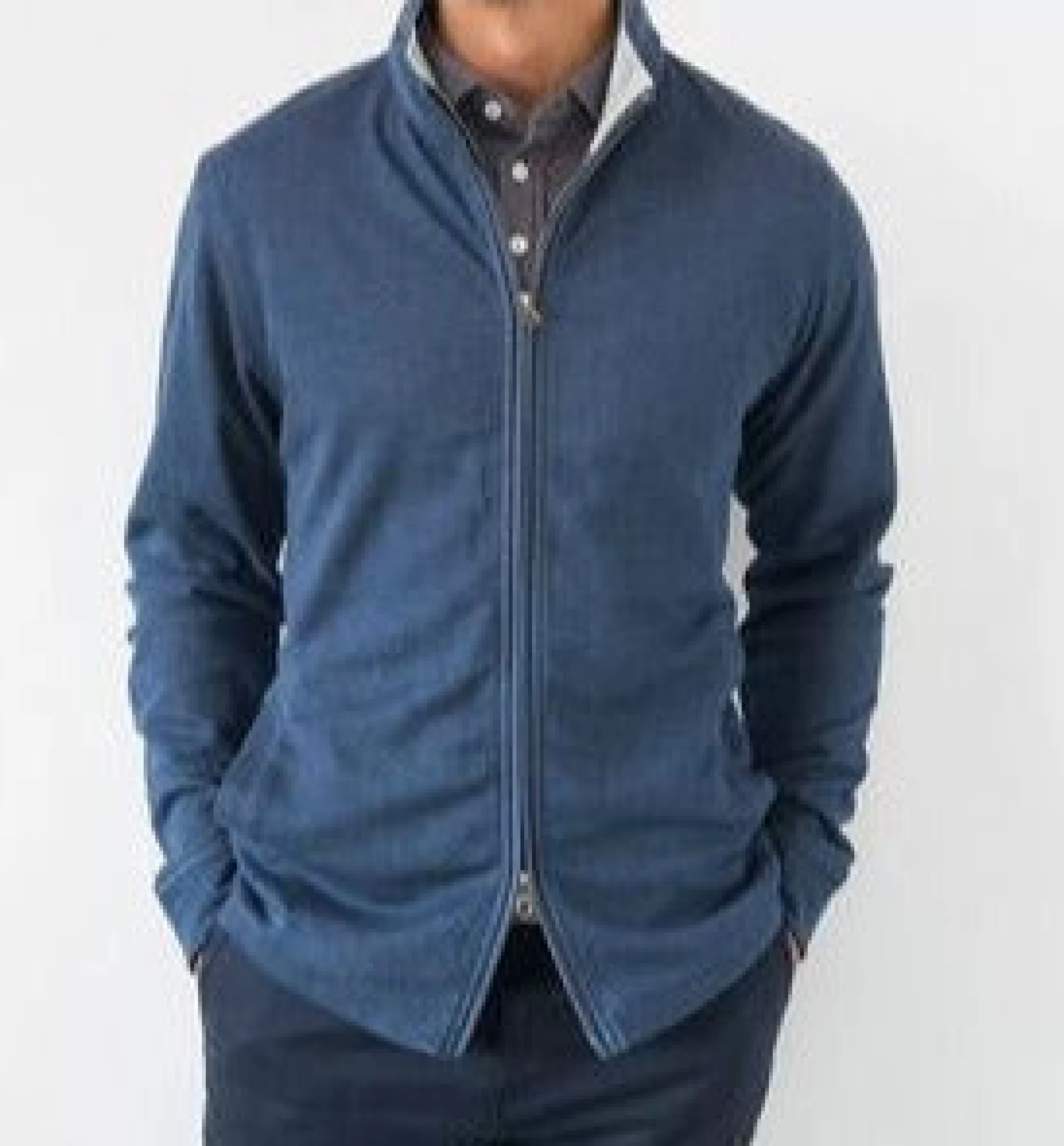 Online J. W. Hulme Co Full Zip Jacket In Navy Heather