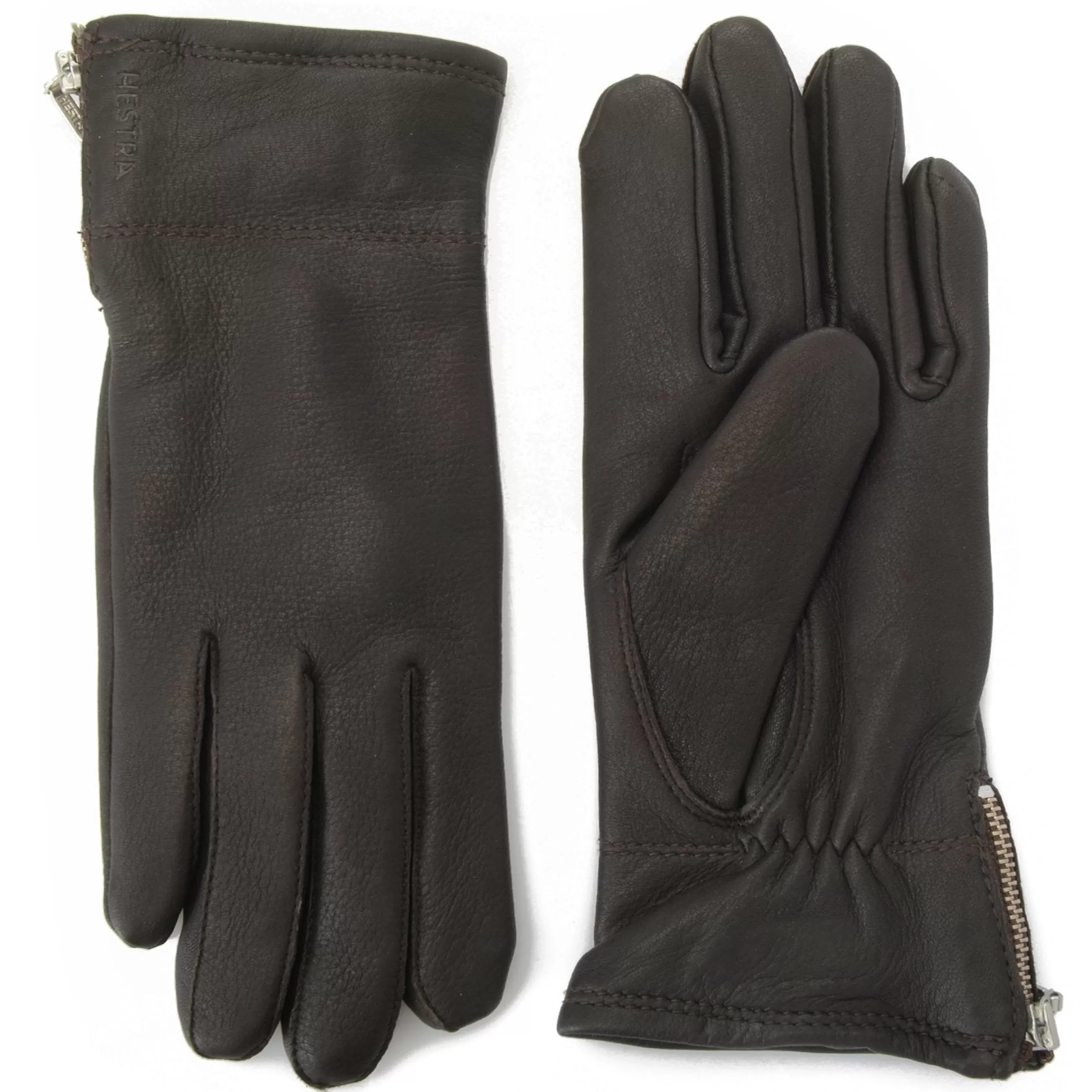 Cheap J. W. Hulme Co Hestra Charlene Deerskin Leather Zip Gloves