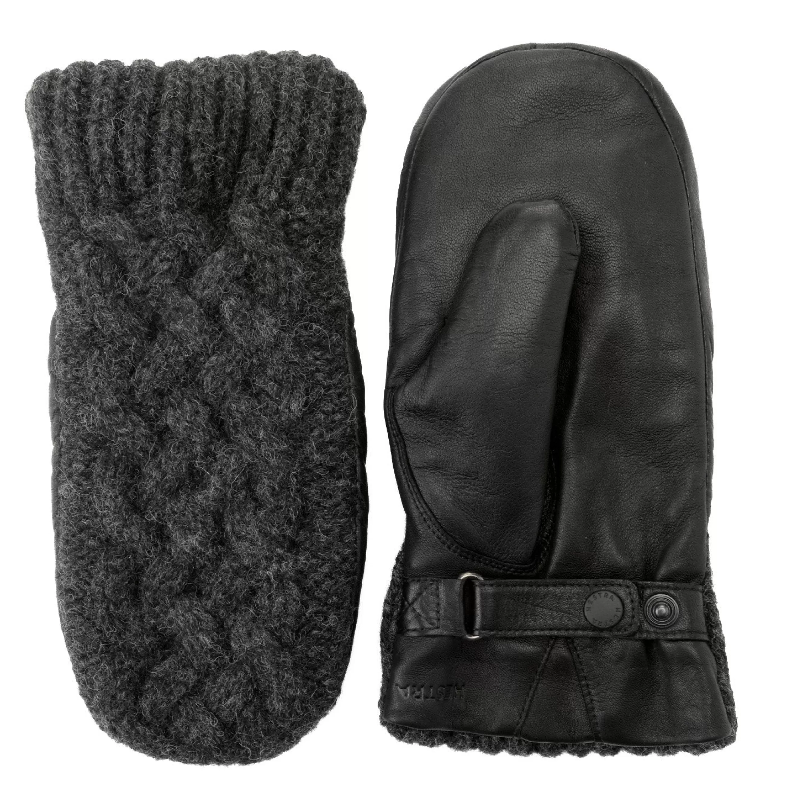 Fashion J. W. Hulme Co Hestra Ragnhild Cable Knit Leather Mitten