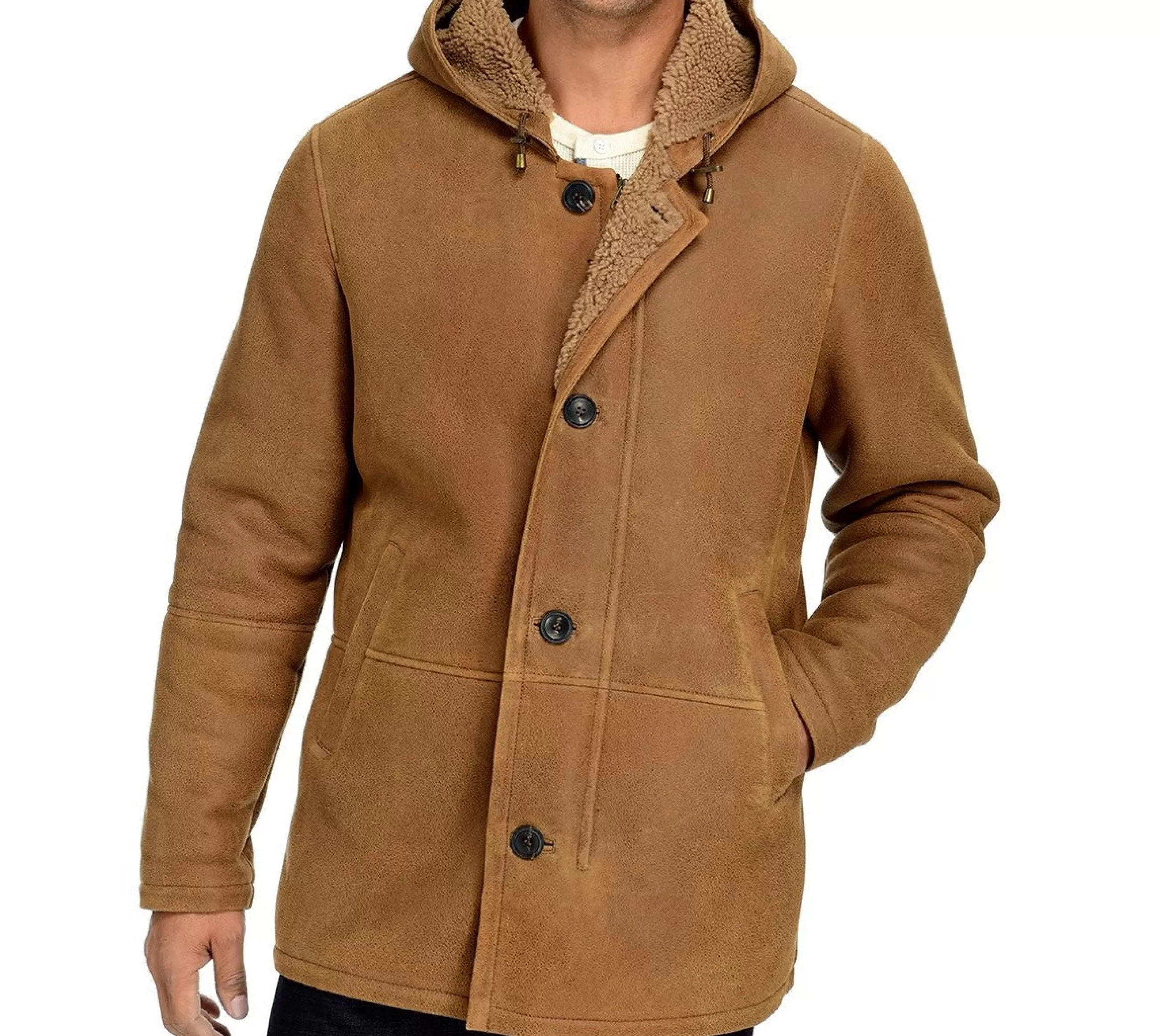 Fashion J. W. Hulme Co Shearling Hooded Coat